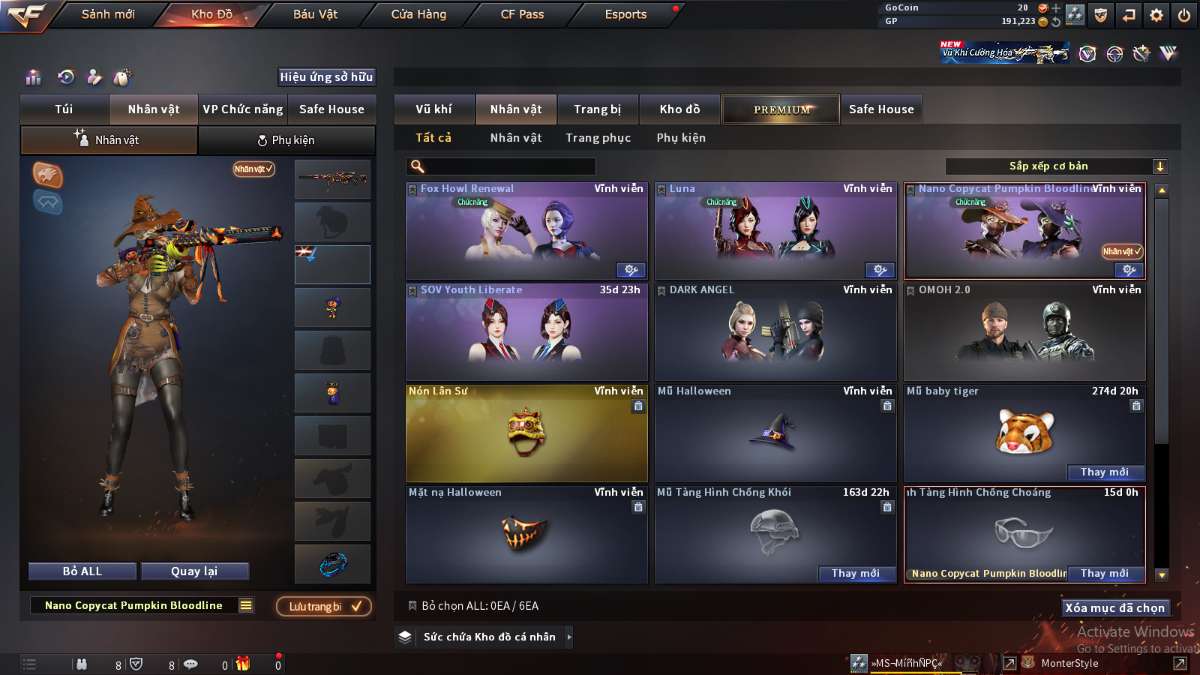 shop acc cf uy tin gia re